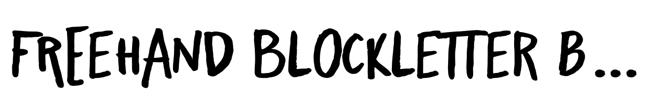 Freehand Blockletter Bold